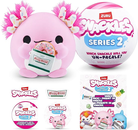 99$-2 Mystery UNbox 5 Inch Plush in Capsule by ZURU, Ultra Soft Plush, Collectible Plush with Real Licensed Brands, Stuffed Animal